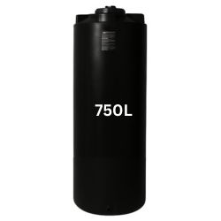 Črn rezervoar za pitno vodo 750 L